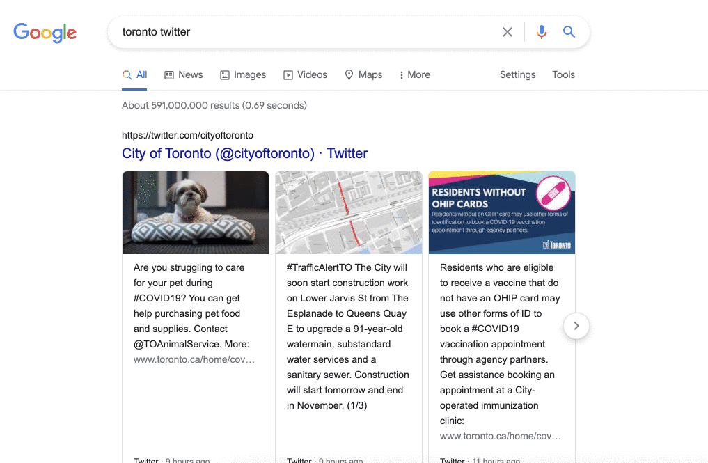 Animated gif of searching Google, visiting Twitter, and scrolling through a Polis page on #TransportNewNormal.